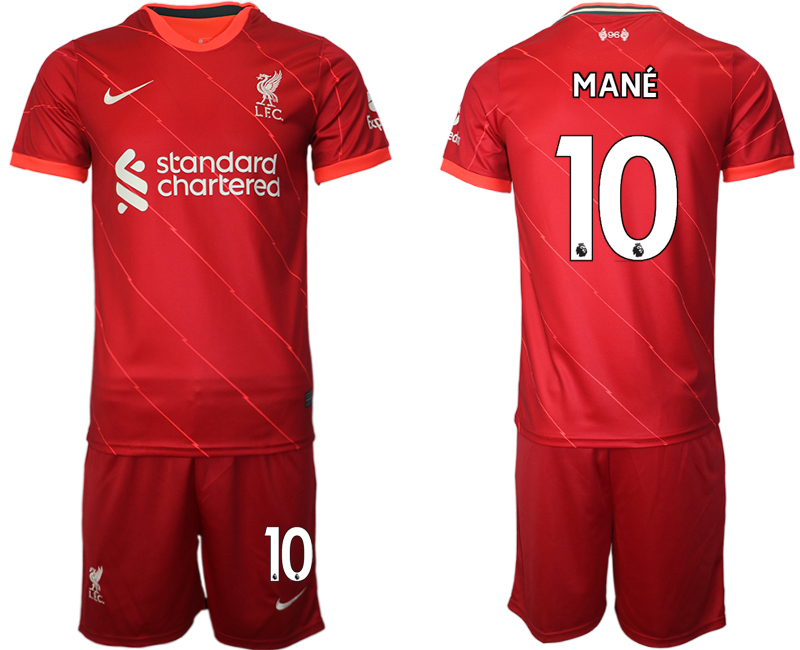 Men 2021-2022 Club Liverpool home red #10 Soccer Jersey